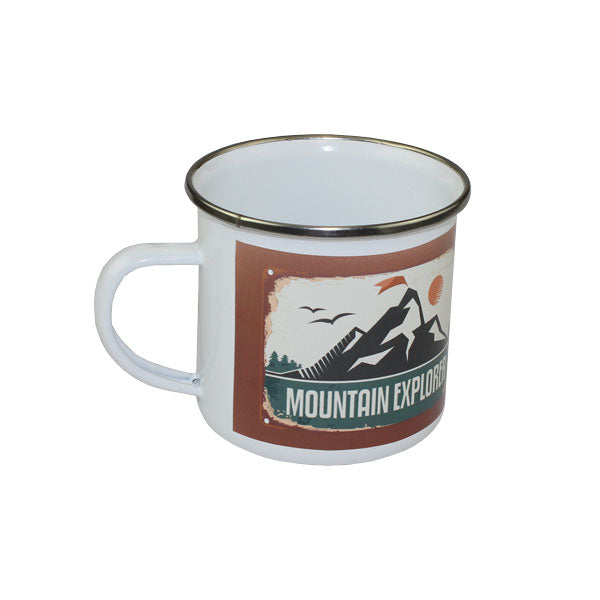 Camp Mug - White Enamel - 11oz