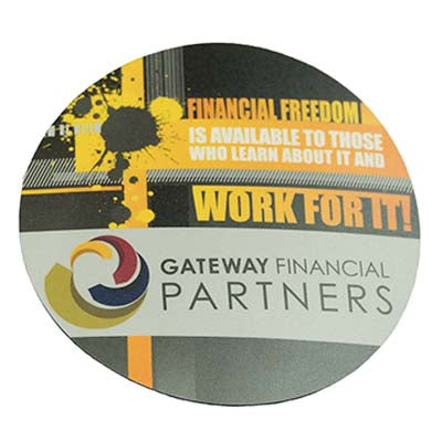 Round Gateway Mousepad - Financial Freedom