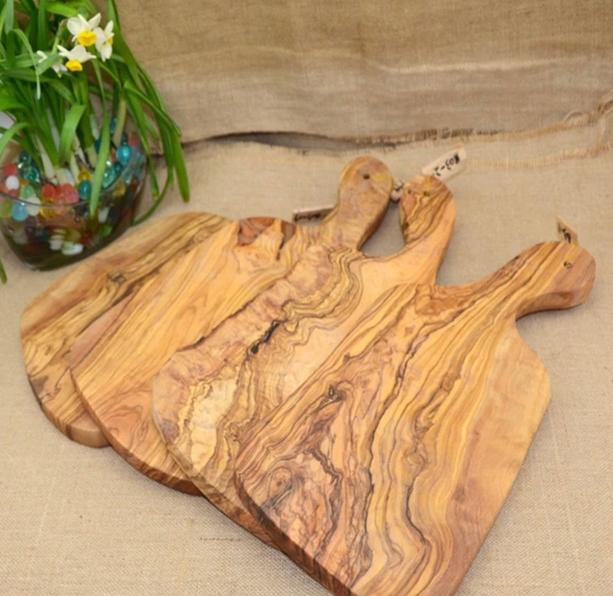 Custom Unique Olive Wood Cutting Board